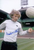 Autographed COLIN TODD 12 x 8 Photograph : Col, depicting Derby County centre-half COLIN TODD