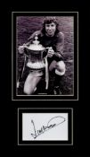 Jim Montgomery 14x8 inch mounted signature piece includes signed white card and black and white
