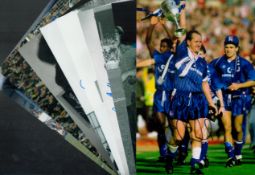 Chelsea Legends collection 9 signed photos featuring some legendary names includes Peter Bonetti,