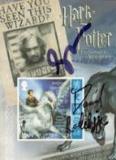 Daniel Radcliffe and Gary Oldman signed Harry Potter, unused Isle of Man 'Prisoner of Azkaban' stamp