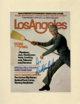 Dick Van Dyke signed 14x11 inch overall mounted Los Angeles magazine cover page dated October