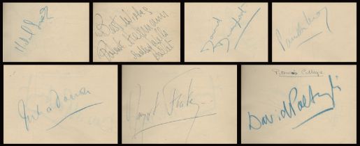 Autograph Book with 13 Mixed Signatures includes Margot Fonteyn, Julia Dawson, David Davenport,