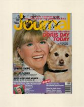 Doris Day signed 14x11 inch overall mounted Journal magazine cover page inscribed To Bob I love this