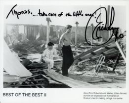 Eric Roberts signed 10x8inch movie still from Best of the Best II. Good condition. All autographs