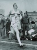 Roger Bannister signed 6x4 inch black and white photo. Good condition. All autographs come with a