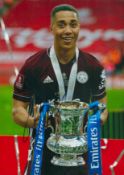 Youri Tielemans signed 12x8 inch colour photo pictured with the FA Cup during his time with