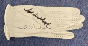 Golf. Tom Weiskopf Signed Brand New Titleist Number 1 Golfing Glove. Signed Twice. American
