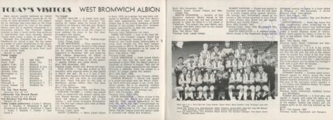Football Steve Mackenzie and Garth Crooks signed Huddersfield Town v West Brom Albion 7/2/87 vintage