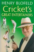 Cricket Henry Blofield signed hardback book titled Crickets Great Entertainers signature on the