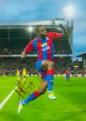 Jean PhilIppe Mateta signed 12x8 inch colour pictured in action for Crystal Palace. Good