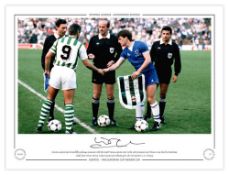 Autographed KEVIN RATCLIFFE 16 x 12 Limited Edition : Everton captain KEVIN RATCLIFFE shakes hands