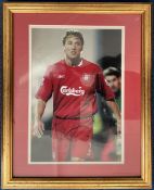 Football Former Liverpool Defender Jens Kronkamp Signed 12x8 inch Colour Photo, In Frame Measuring