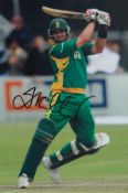Jacques Kallis signed 12x8 inch colour photo pictured in action for South Africa in one day