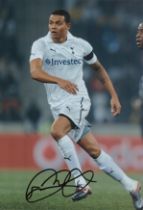 Jermaine Jenas signed 12x8 inch colour photo pictured while playing for Tottenham Hotspur. Good