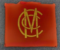 Marylebone Cricket Club MCC Seat cushion. Good condition. All autographs come with a Certificate