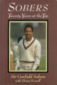 Cricket Sir Garfield Sobers signed hardback book titled Sobers Twenty Years at the Top signature