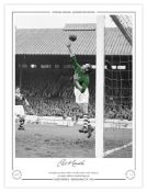 Autographed GILBERT MERRICK 16 x 12 Limited Edition : Birmingham City goalkeeper GILBERT MERRICK