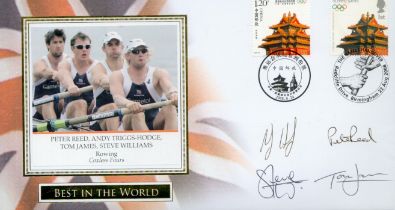 Peter Reed, Andy Triggs-Hodge, Tom James and Steve Williams (Rowing coxless fours) signed Best in