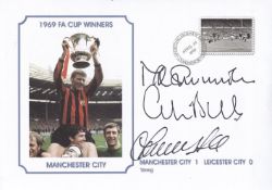 Autographed MANCHESTER CITY Commemorative Cover : A superbly designed modern Commemorative Cover,