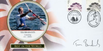 Tim Brabants (Canoeing K-1 1000m) signed Best in the World Beijing Olympic games FDC. Double