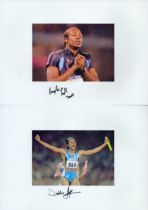 Athletics collection 6 assorted signed photos includes some great names such as Asbel Kiprop,