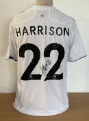 Football. Jack Harrison Signed Leeds Utd replica home shirt UK size M. Signed on reverse. Tags. Good