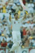 Simon Katich signed 12x8 inch colour photo pictured while playing test match cricket for