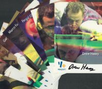 Snooker collection 8, signed 6x4 inch promo photos includes some good names such as Alain