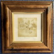 Cricket 10x10 inch overall framed and mounted Sporting Bears limited edition print 51/850 signed