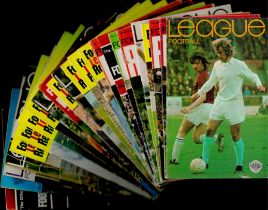 Football Collection 24 vintage League Review the Official Journal magazines dating from the