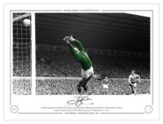 Autographed JIMMY RIMMER 16 x 12 Limited Edition : Manchester United goalkeeper JIMMY RIMMER at full