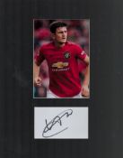 Harry Maguire 14x11 inch overall mounted signature piece includes signed album page and colour photo