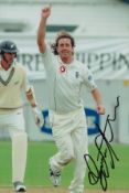 Ryan Sidebottom signed 12x8 inch colour photo pictured while playing test match for England. Good