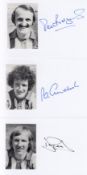 Autographed SOUTHAMPTON Picture Postcards : A nice lot of 3 signed custom-made picture postcards