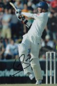 Stuart Broad signed 12x8 inch colour photo pictured in action for England in test match cricket.
