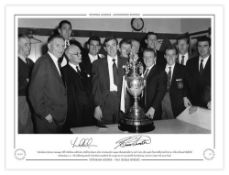 Autographed TOTTENHAM 16 x 12 Limited Edition : Tottenham players together with manager Bill