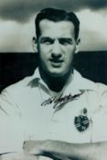 Football Nat Lofthouse signed 12x8inch Bolton Wanderers black and white photo. Good condition. All