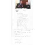 WW2 BOB fighter pilot Stuart Rose 602 sqn hand written note with good WW2 content with biography