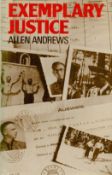 Exemplary Justice by Allen Andrews 1976 Hardback Book First Edition with 238 pages Signed on the