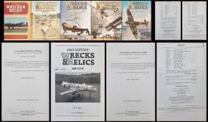WW2 Book collection of Three Wrecks and Relics Hardback Books. 25th, 26th and 27th Edition. All by