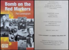 WW2 Book Titled Bomb on The Red Markers 1st Edition Paperback Book by Pat Cunningham. Published in