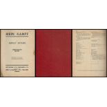 Mein Kampf by Adolf Hitler Unexpurgated Edition, 1940, Hardcover. Good condition. All autographs