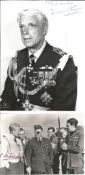 WW2 BOB fighter pilots Frederck Rosier, Gordon Sinclair 312 sqn signed small photos. Good condition.