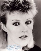 British Actress Jackie Dowey signed 10 x 8 inch black and white photo. Signed in blue ink,