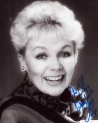 British Actress Meg Johnson signed 10 x 8 inch black and white photo. Signed in blue ink, dedicated.