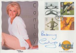 Rosemary Conley signed FDC. 4 Stamps and 1 Postmark 3 Oct 2000. Good condition. All autographs