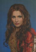 Anna Netrebko signed 12x8 colour photo. Netrebko is a Russian operatic soprano who has an active