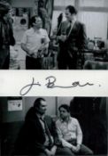 Jim Broadbent Signed Autograph Card With Photos Affixed to Black Card. Good condition. All