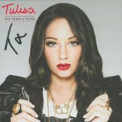 Tulisa signed 5x5 inch The Female Boss colour promo photo. Good condition. All autographs come
