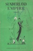 Multi signed Ernest Hewitt & Anthony Wallis. Vintage Programme Sunderland Empire Theatre for week